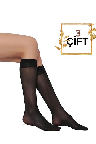 Daymod Venus 40 Black Knee Socks