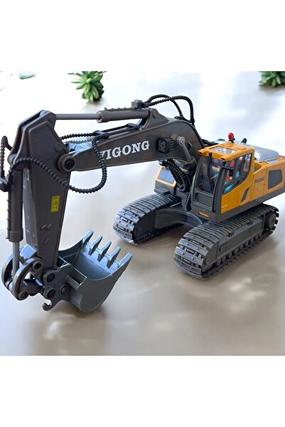 Toys Uzaktan Kumandalı Kepçe Iş Makinesi Işıklı Sesli Marş Çalıştırma