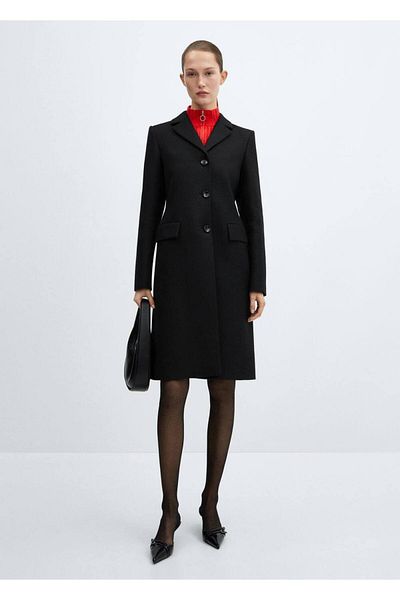 MANGO Woman Palto - Flap and Molded Design