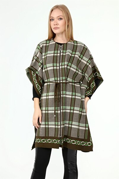 Garmi Жіночий карений палантин хакі