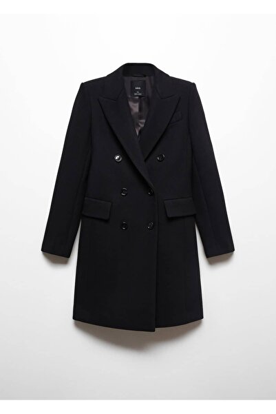 MANGO Woman Kruvaze Yün Palto