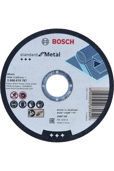 Bosch Standart Metal Kesme Diski 115x1mm