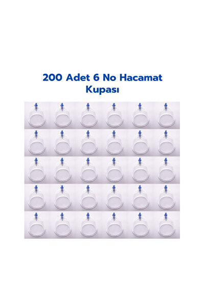 Hacamat Kupasan 200 Adet 6 No Kupa Pompa