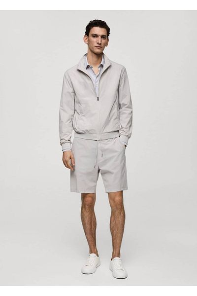 MANGO Man Waterproof Bomber Jacket