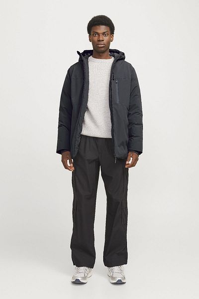 Jack & Jones Jjpayne Anthracite Parka Jacket - Anthracite 12256884