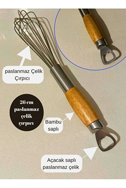ATG Bambu Ve Açacak Saplı Ultra Kalın Telli Çırpıcı