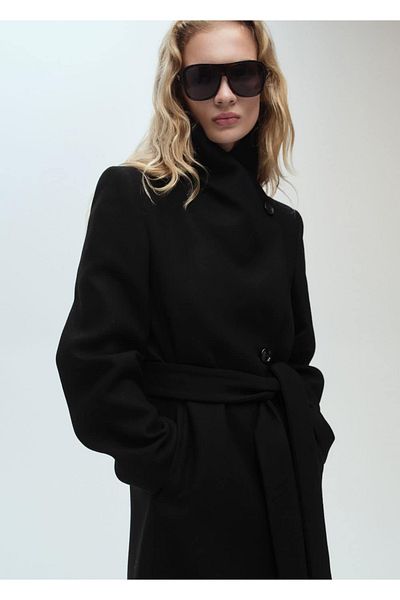 MANGO Woman Long Woolen Coat