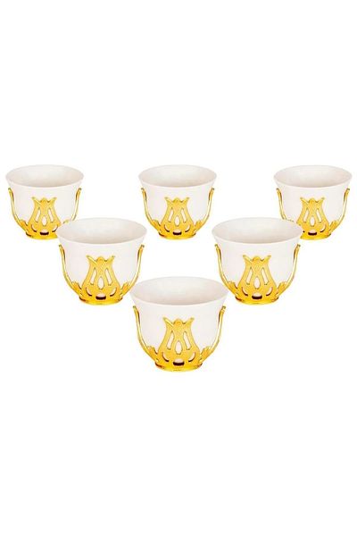KT HOME 6 Pieces Mirra and Zemzem Set - Arab Espresso Coffee Cup