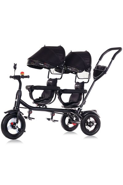 Chipolino Tricicleta gemeni Chipolino 2Play obsidian leaves