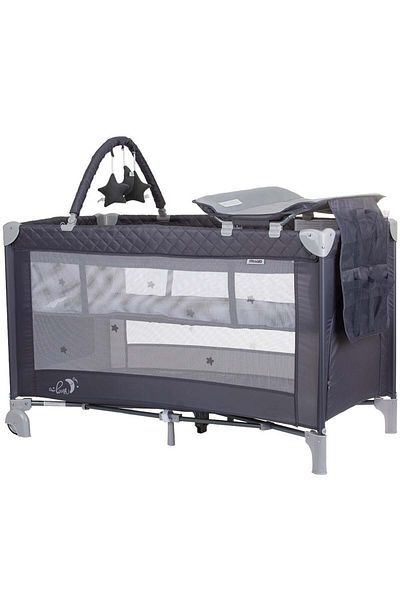 Chipolino Patut pliabil cu saltea de infasat Chipolino Luna granit