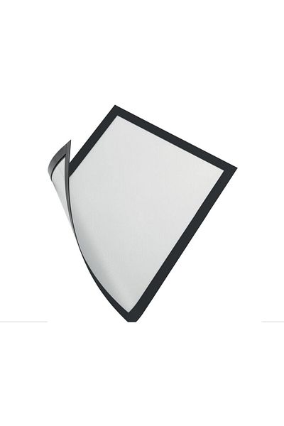 Hdg 10Pcs Magnetic Fireplace Magnetic Document Holder Clear Magnet Fireplace File 30X42Cm - Black Edge