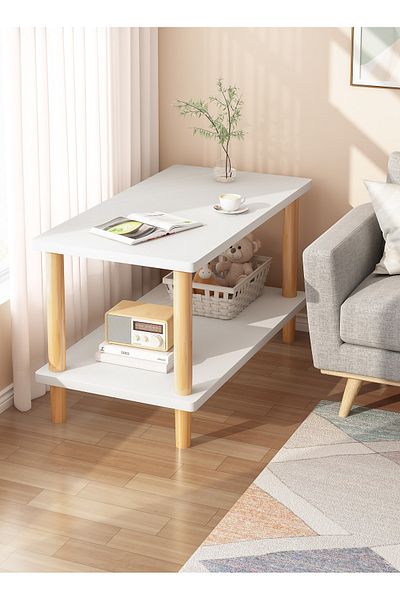 ALMUFARREJ Two-tier tea and coffee side table