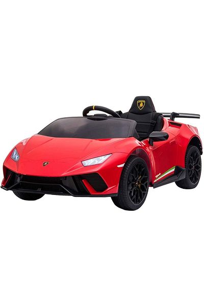 Chipolino Masinuta Chipolino Lamborghini Huracan red cu scaun din piele si roti EVA