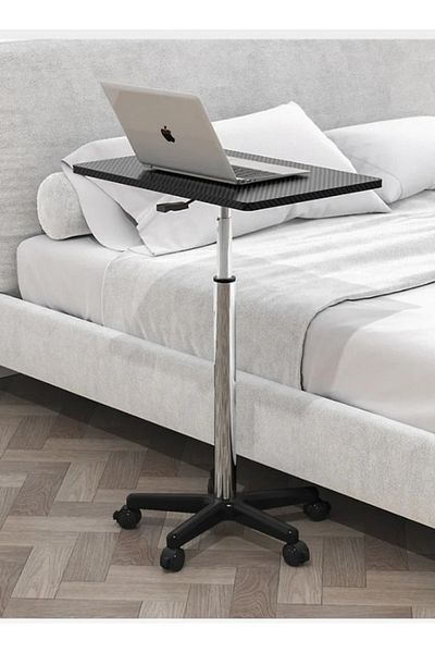 ALMUFARREJ Height adjustable side table that can be used as a laptop workstation with wheels