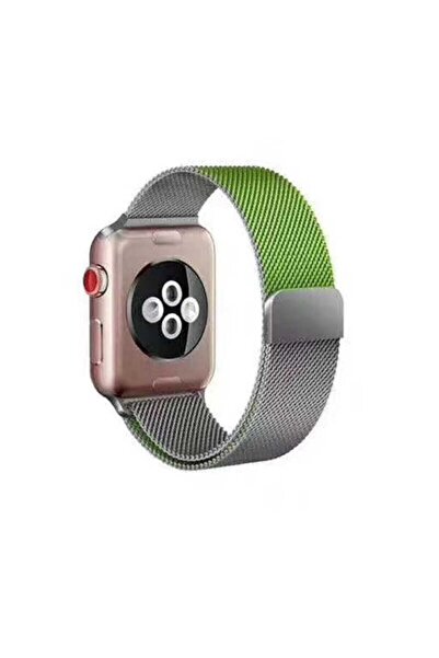 UnDePlus Apple Watch 38mm 40mm 41mm 1/2/3/4/5/6/se/se2/7/8/9 Milano Loop Metal Kordon No1