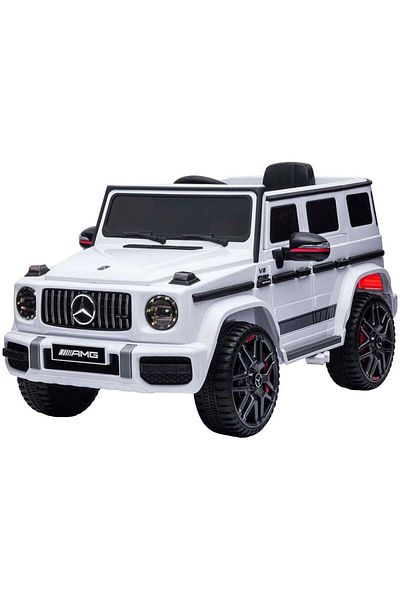 Chipolino Masinuta Chipolino SUV Mercedes G63 AMG cu scaun din piele si roti EVA white
