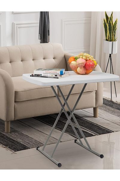 ALMUFARREJ Folding picnic table with adjustable height 76x49 cm