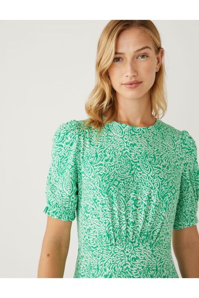 Marks & Spencer Desenli Mini Örme Elbise
