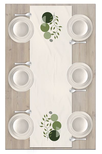 Bertille Home Series 140x40 Cm Digital Printed Minimalist Runner