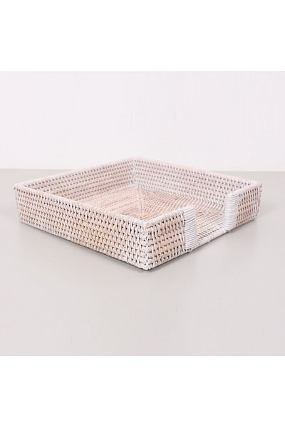Mylamp LAURA 30x30x8 cm Cutie de depozitare din ratan culoare arțar
