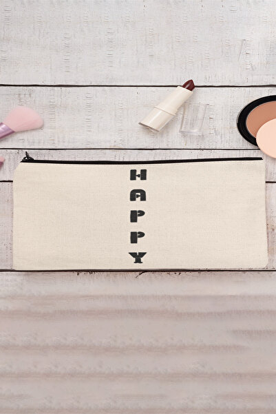 qoeuyl boutique Happy Dikey з принтом, тканинна косметичка, пенал, гаманець