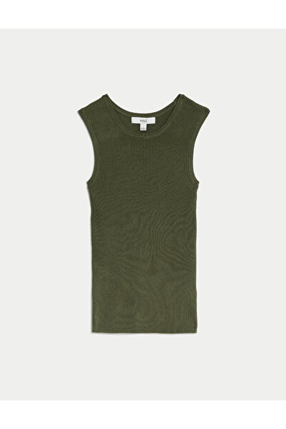 Marks & Spencer Regular Fit Yuvarlak Yaka Örme Bluz