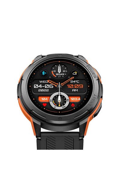 RİVERSONG Motive 8C Bluetooth Calling Smart Watch, 1.43” AMOLED Display, Waterproof, Health Management, Black