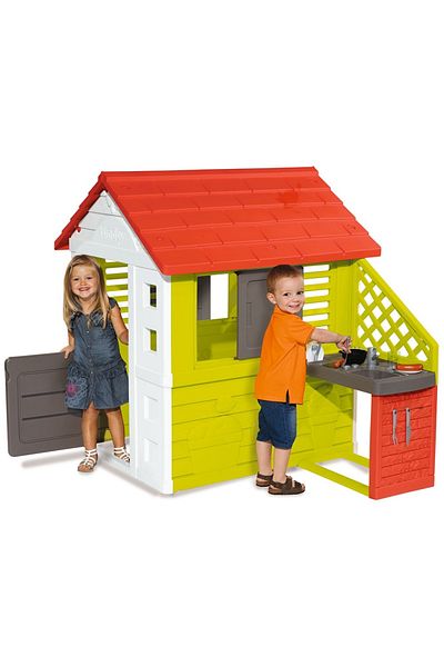Smoby Casuta cu bucatarie pentru copii Smoby Nature