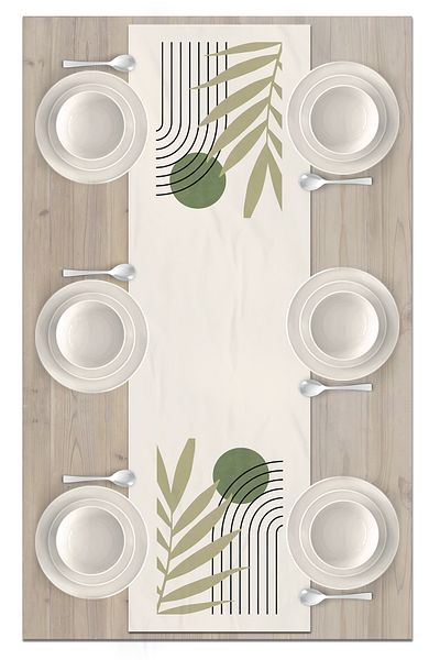 Bertille Home Σειρά 140x40 cm Ψηφιακή τυπωμένη μινιμαλιστική δρομέας