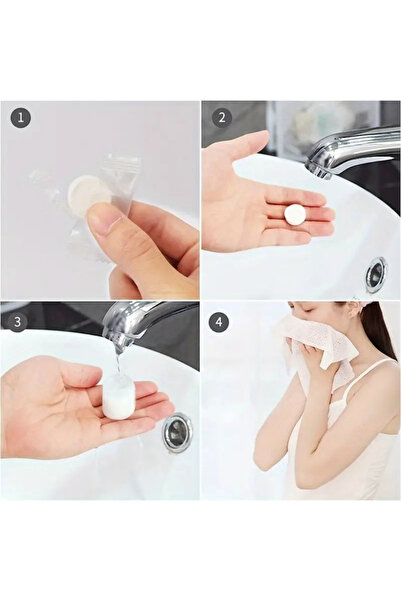 LİNWAY Disposable Compressed Face Towel(10Pcs)