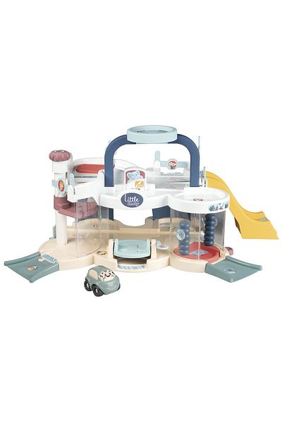 Smoby Pista de masini Smoby First Garage cu masinita