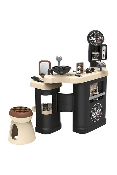 Smoby Salon coafura pentru copii Smoby Barber Shop, Barber and Cut negru