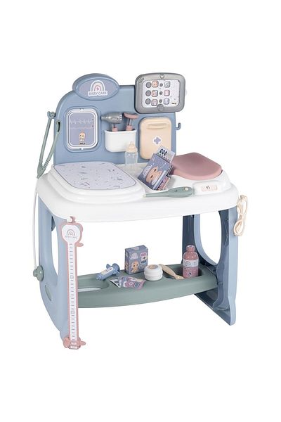 Smoby Centru de ingrijire pentru papusi Smoby Baby Care Center albastru cu accesorii