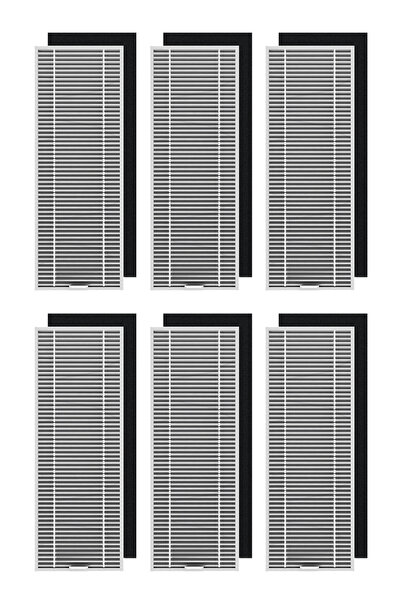 optream مكنسة كهربائية روبوتية متوافقة مع Xiaomi Mjstg1، فلتر Hepa، 6 قطع