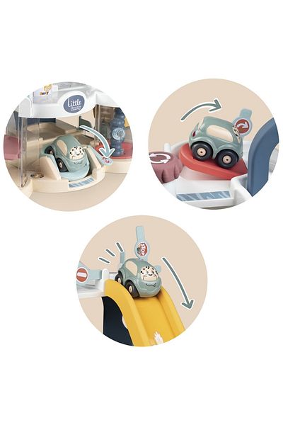 Smoby Pista de masini Smoby First Garage cu masinita