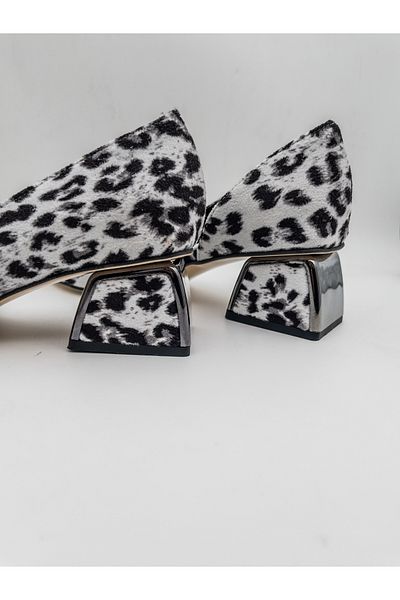 DC DONNA Pantofi cu toc clasic de 5 cm leopard de damă