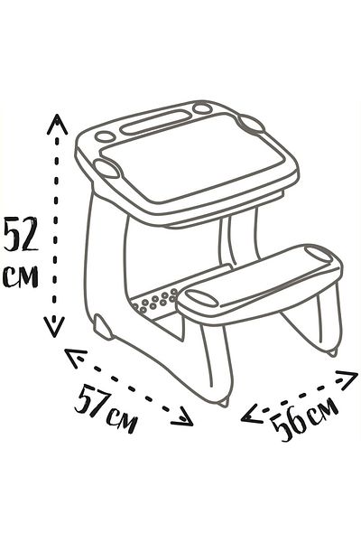 Smoby Banca scolara Smoby Magical Desk cu accesorii