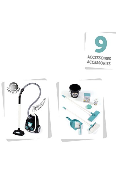 Smoby Jucarie Smoby Set curatenie cu troller si aspirator electronic negru