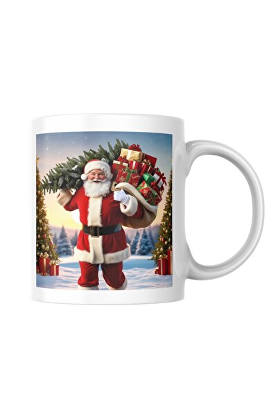 m melisa hediyelik Yılbaşına Özel Tasarımlı Noel Babalı Kupa Bardak Tasarımı(...