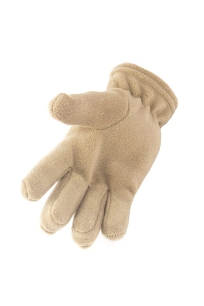 Dalida Fleece Gloves Desert Color με ελαστικό μέρος στον αστράγαλο