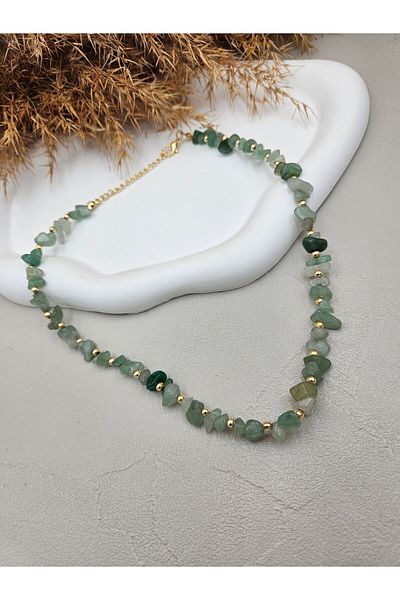 AURA Aventurine Natural Stone Necklace
