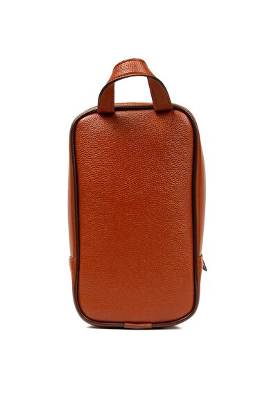 Newish Polo Men's Tan Waterproof Shaving Bag Casual Cosmetic Hand Bag (14X24Cm)