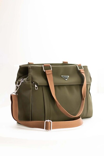 Just Polo EU Women's Khaki 6 Compartment Cross Shoulder Strap Casual Bag & Ha...