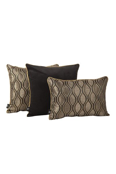 LUX VIE Set de 3 huse de pernă din material textil