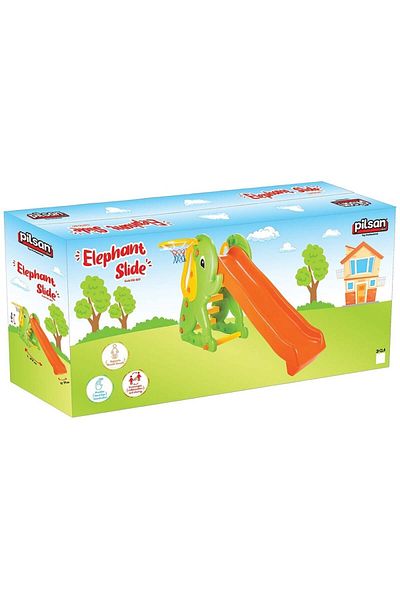 PİLSAN Tobogan Pilsan Elephant Slide orange green