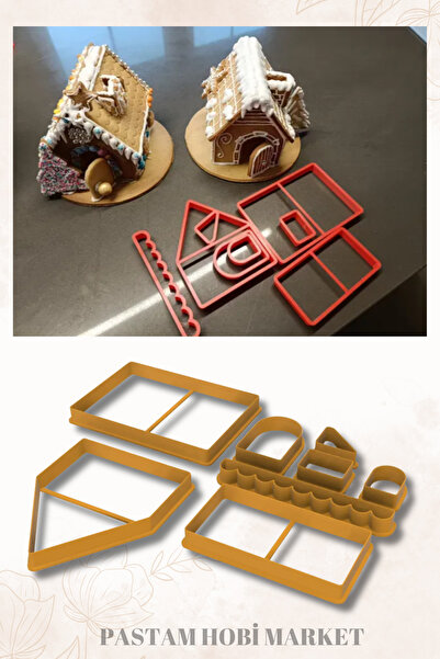 Pastam Hobi Market Yılbaşı Yeni Yıl Noel Zencefilli Kurabiye Evi Gingerbread ...