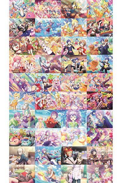 nihonwosekai Hatsune Miku Pjsekai Colorful Anime Poster Seti 120 ADET A6 Boy ...