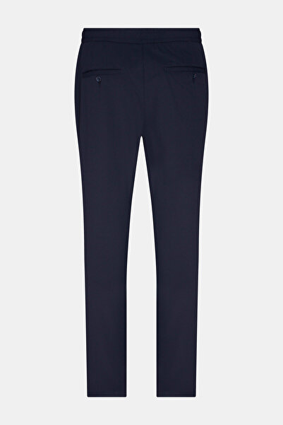 W Collection Relax Mold Navy Blue Pipe Leg Sports Pants