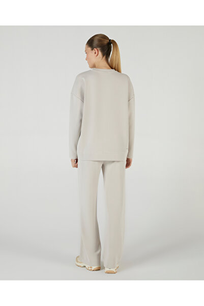 SKECHERS W Soft Touch Crew Neck Sweatshirt Kadın Gri Sweatshirt S242152-013