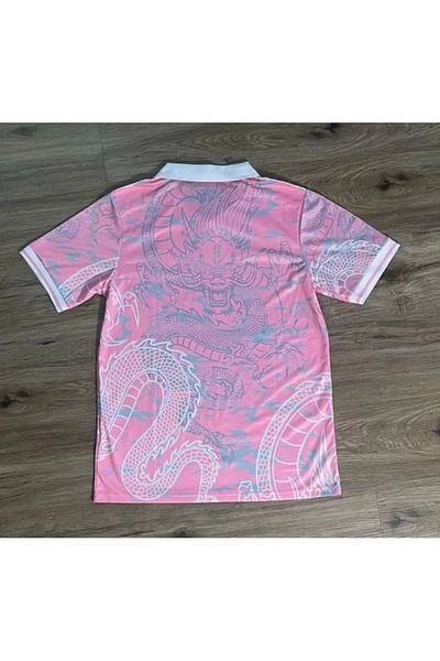 Gofeel Μπλουζάκι Pink Kitty FORMA Madrid Dragon Jersey με λευκό γιακά με κουμπιά
